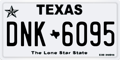 TX license plate DNK6095