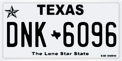 TX license plate DNK6096