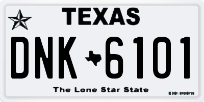 TX license plate DNK6101
