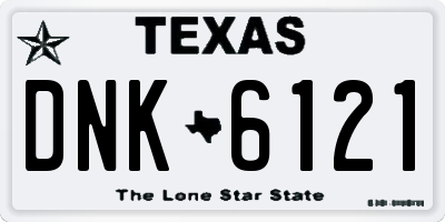 TX license plate DNK6121