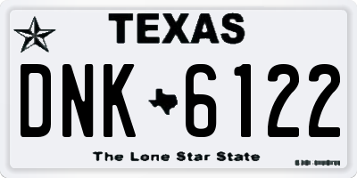 TX license plate DNK6122