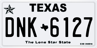 TX license plate DNK6127