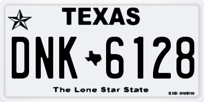 TX license plate DNK6128