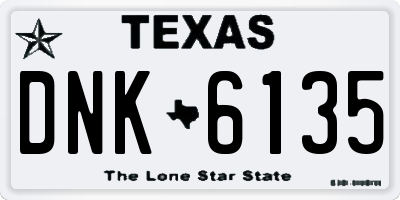 TX license plate DNK6135