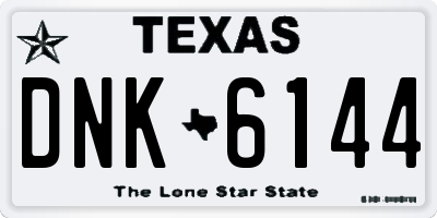 TX license plate DNK6144