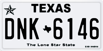 TX license plate DNK6146