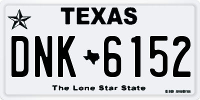 TX license plate DNK6152