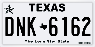 TX license plate DNK6162