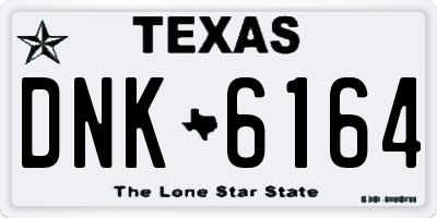 TX license plate DNK6164