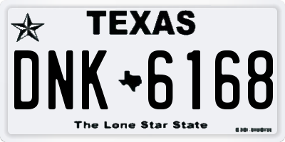 TX license plate DNK6168