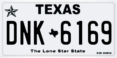 TX license plate DNK6169