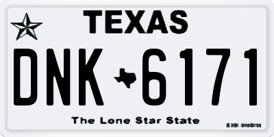 TX license plate DNK6171