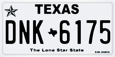 TX license plate DNK6175