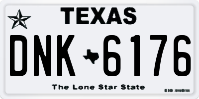 TX license plate DNK6176
