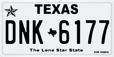 TX license plate DNK6177