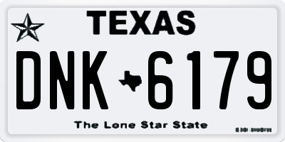 TX license plate DNK6179