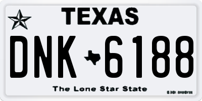 TX license plate DNK6188