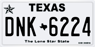 TX license plate DNK6224
