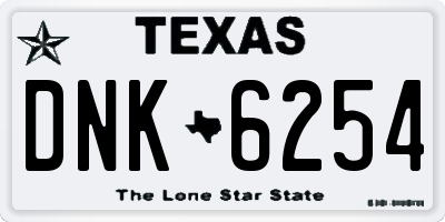 TX license plate DNK6254