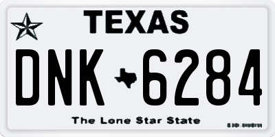 TX license plate DNK6284