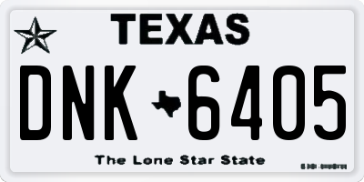 TX license plate DNK6405
