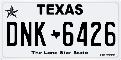 TX license plate DNK6426
