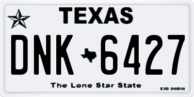 TX license plate DNK6427