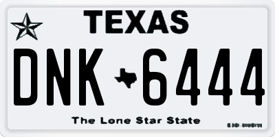 TX license plate DNK6444