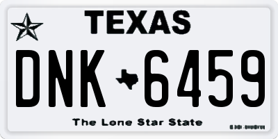 TX license plate DNK6459