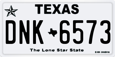 TX license plate DNK6573