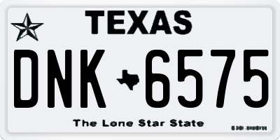 TX license plate DNK6575