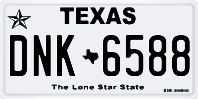 TX license plate DNK6588