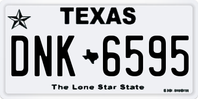 TX license plate DNK6595