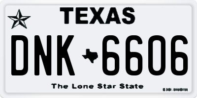 TX license plate DNK6606