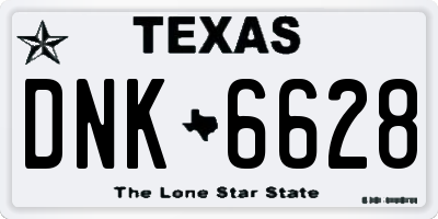 TX license plate DNK6628