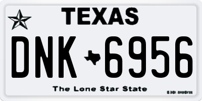 TX license plate DNK6956