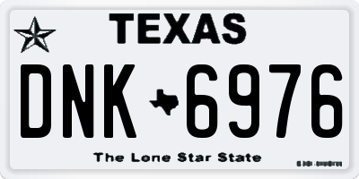 TX license plate DNK6976