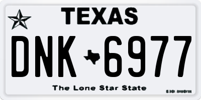 TX license plate DNK6977