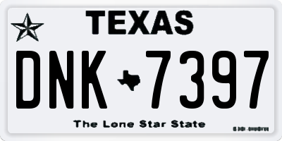 TX license plate DNK7397