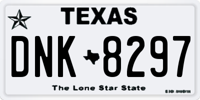 TX license plate DNK8297