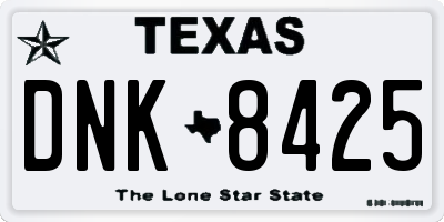 TX license plate DNK8425