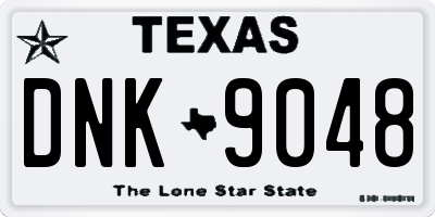 TX license plate DNK9048