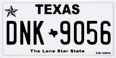 TX license plate DNK9056