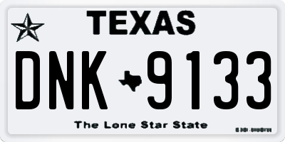 TX license plate DNK9133