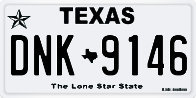 TX license plate DNK9146