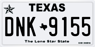 TX license plate DNK9155