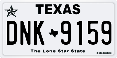 TX license plate DNK9159