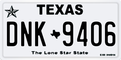 TX license plate DNK9406