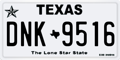 TX license plate DNK9516