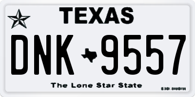 TX license plate DNK9557